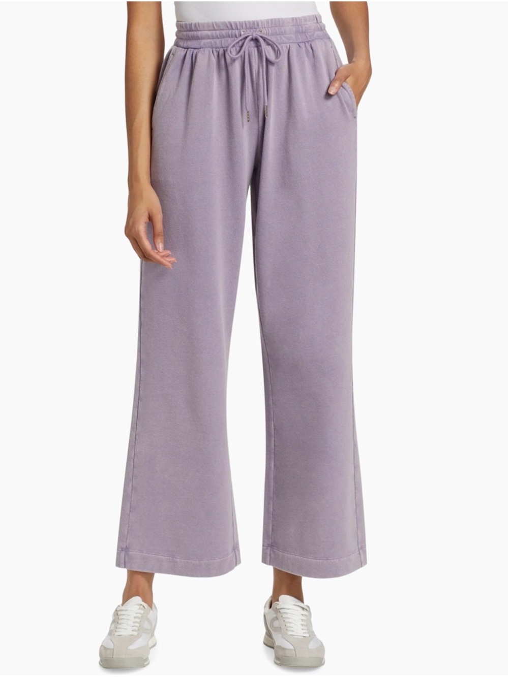 Stellae Dux • Cotton-Blend Crop Sweatpants medium